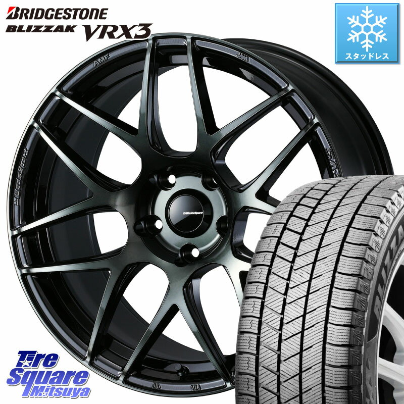 ブリヂストン ブリザック BLIZZAK VRX3 2023年製 スタッドレス 225/60R18 WEDS 74174 SA-27R ウェッズ スポーツ WBC ホイール 18インチ 18 X 7.5J +45 5穴 114.3 RAV4 エクストレイル CX-5 アウトバック