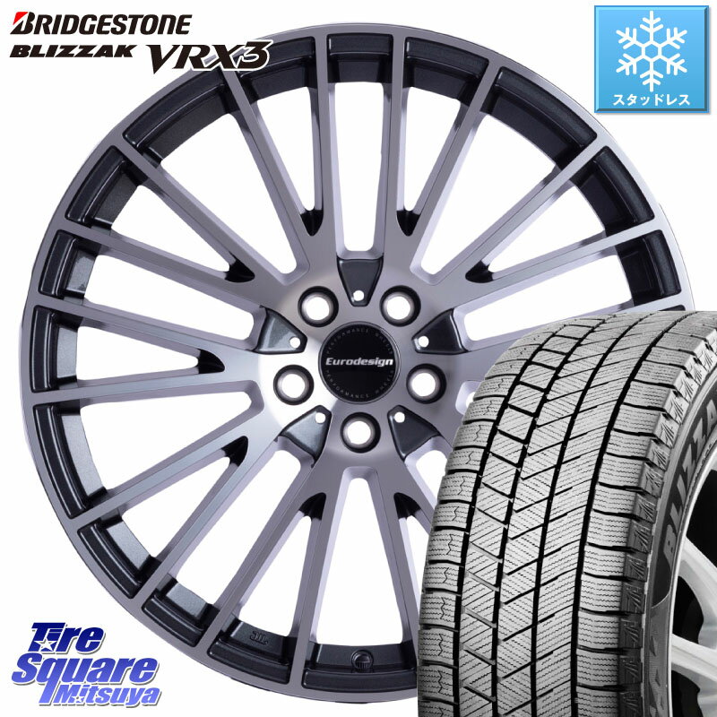 ブリヂストン ブリザック BLIZZAK VRX3 2023年製造 スタッドレス 255/45R19 阿部商会 Euro desing CALWER ホイール 19インチ 19 X 8.5J(MB W223) +33 5穴 112 メルセデスベンツSクラス