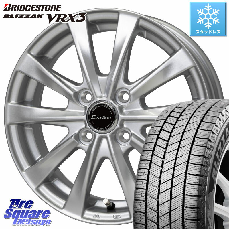 ブリヂストン ブリザック BLIZZAK VRX3 スタッドレス 155/80R13 HotStuff エクスターAG ホイール 13インチ 13 X 4.0J +45 4穴 100