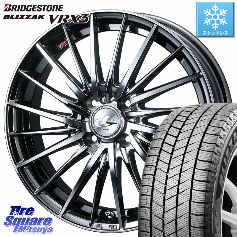 ブリヂストン ブリザック BLIZZAK VRX3 在庫● 2023年製 スタッドレス 165/60R15 WEDS LEONIS FR レオニス FR ホイール 15インチ 15 X 5.5J +43 4穴 100 ハスラー ルーミー