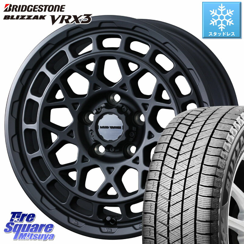 ブリヂストン ブリザック BLIZZAK VRX3 2022年製 スタッドレス 215/70R16 WEDS MUDVANCE X TYPE M ホイール 16インチ 16 X 7.0J +35 5穴 114.3 デリカ D5 D:5