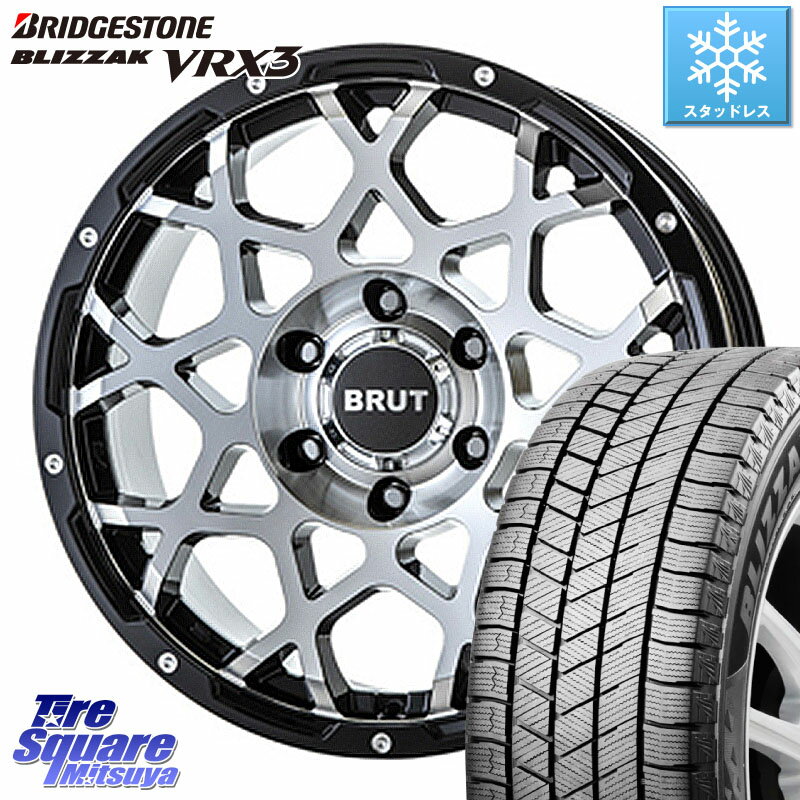 ブリヂストン ブリザック BLIZZAK VRX3 スタッドレス 215/65R16 BRUT ブルート BR-55 BR55 ホイール 16インチ 16 X 6.5J(US) +35 5穴 110