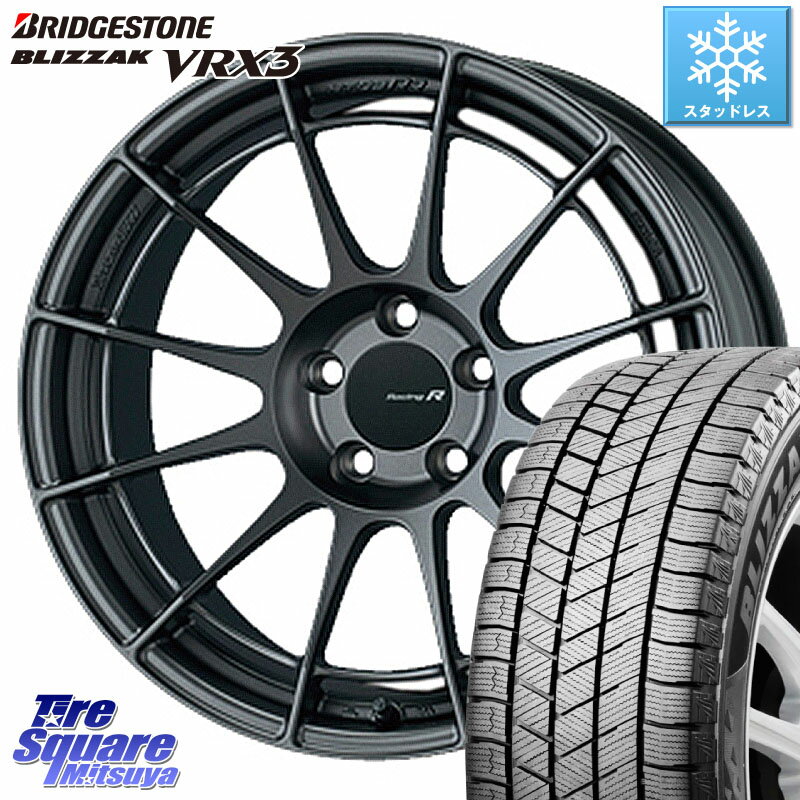 ブリヂストン ブリザック BLIZZAK VRX3 スタッドレス 215/55R17 ENKEI エンケイ Racing Revolution NT03RR GM ホイール 17 X 7.0J +48 5穴 114.3 ヴェゼル カムリ