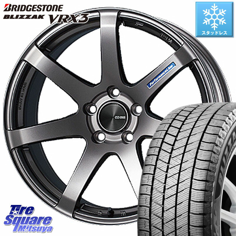 ブリヂストン ブリザック BLIZZAK VRX3 スタッドレス 215/55R17 ENKEI エンケイ PerformanceLine PF07 DS ホイール 17 X 7.0J +48 5穴 114.3 ヴェゼル カムリ