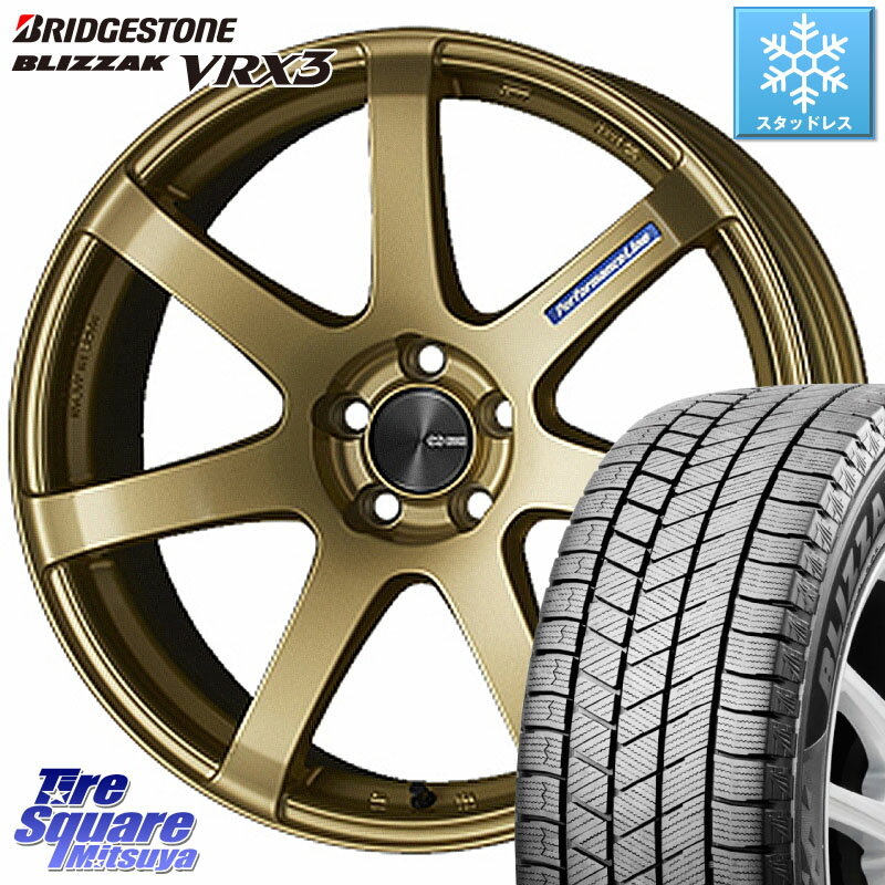 ブリヂストン ブリザック BLIZZAK VRX3 スタッドレス 215/45R18 ENKEI エンケイ PerformanceLine PF07 -COLORS- 18 X 7.5J +48 5穴 114.3 MAZDA3 VOXY