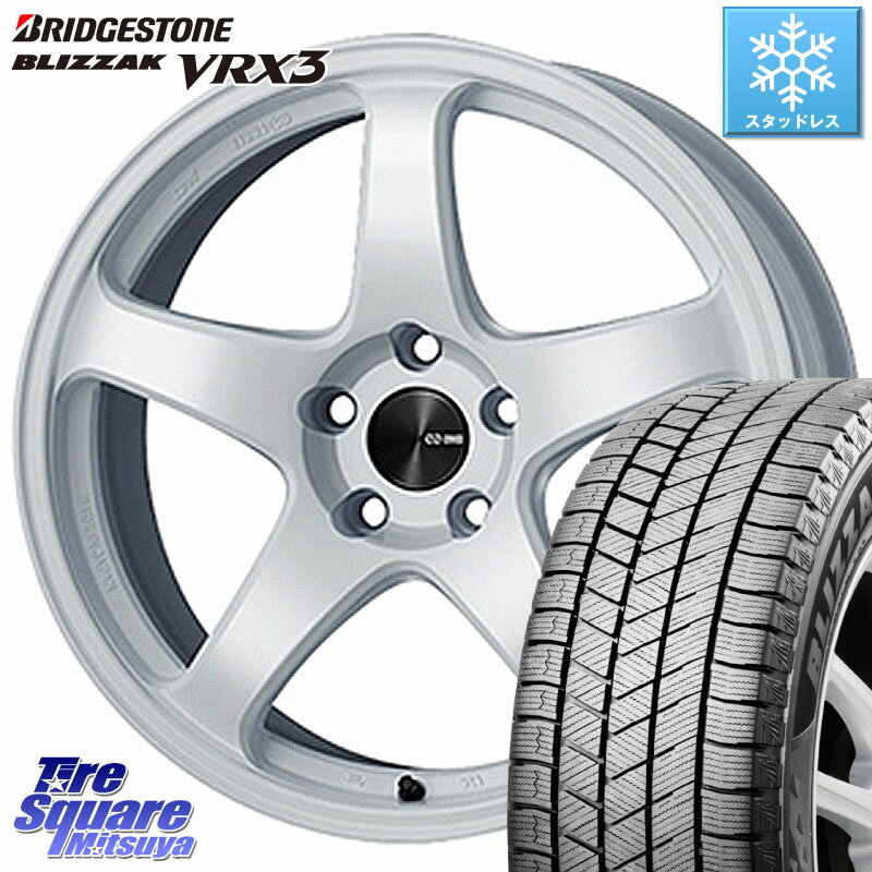 ブリヂストン ブリザック BLIZZAK VRX3 スタッドレス 215/45R17 KYOHO ENKEI エンケイ PerformanceLine PF05 WH 17インチ 17 X 7.0J +45 5穴 114.3 セレナ セレナ