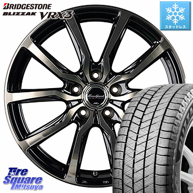 ブリヂストン ブリザック BLIZZAK VRX3 スタッドレス 235/55R18 MANARAY MID EuroSpeed D.C.52 ホイール 18 X 7.0J +48 5穴 114.3 エクストレイル CX-5 アウトバック