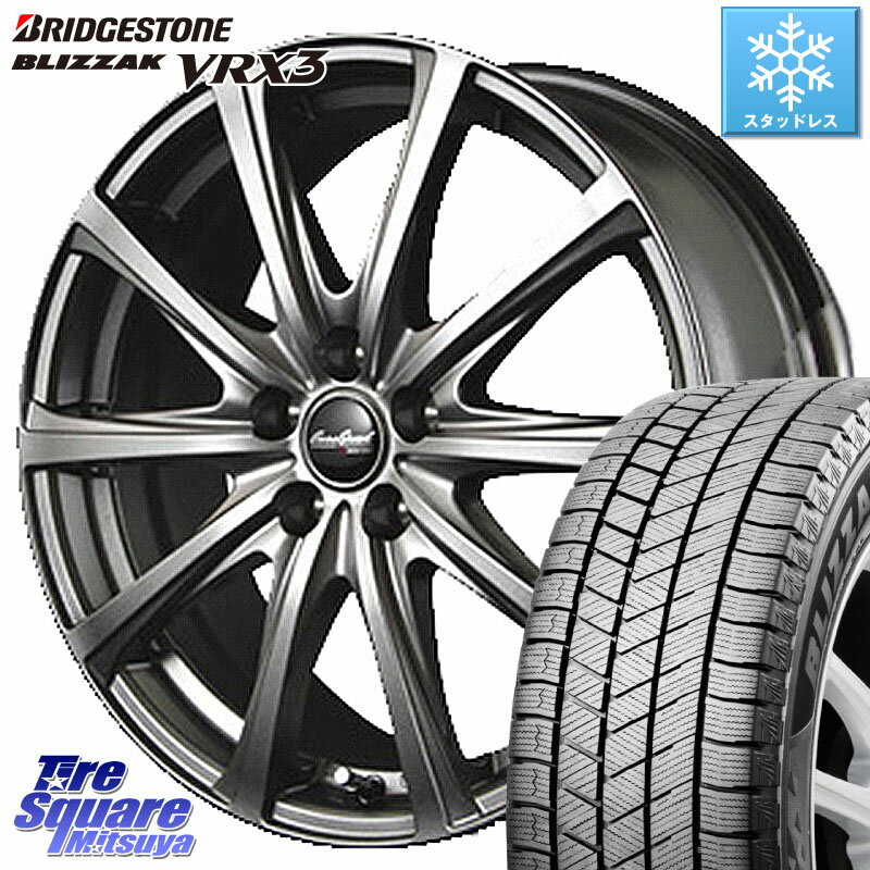 ブリヂストン ブリザック BLIZZAK VRX3 スタッドレス 205/55R16 MANARAY MID EuroSpeed ユーロスピード V25 ホイール 16インチ 16 X 6.5J +53 5穴 114.3