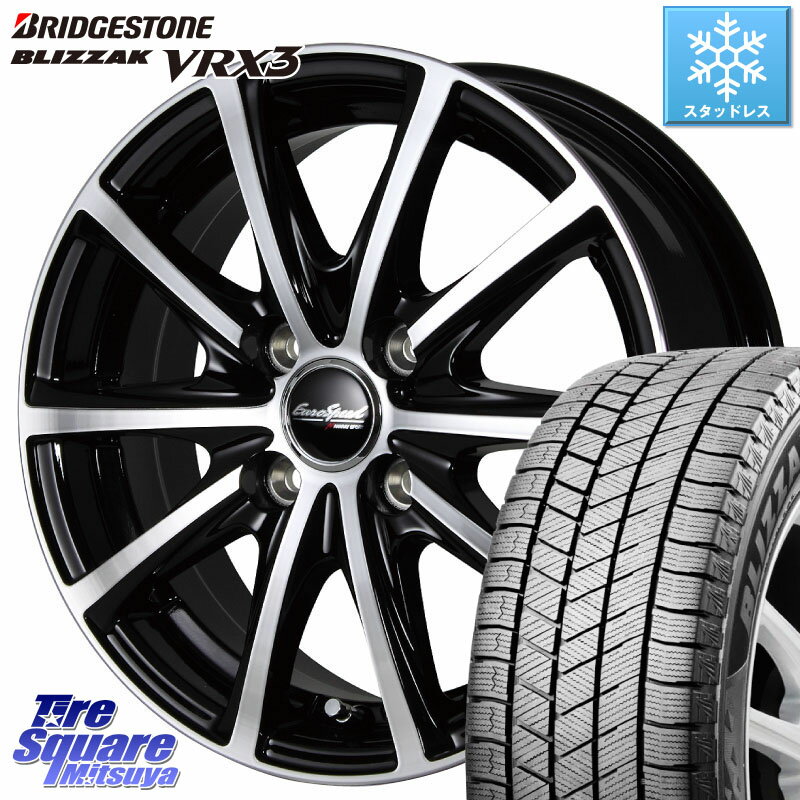 ブリヂストン ブリザック BLIZZAK VRX3 スタッドレス 155/70R13 MANARAY MID EUROSPEED V25 ホイール 13インチ 13 X 4.0J +43 4穴 100