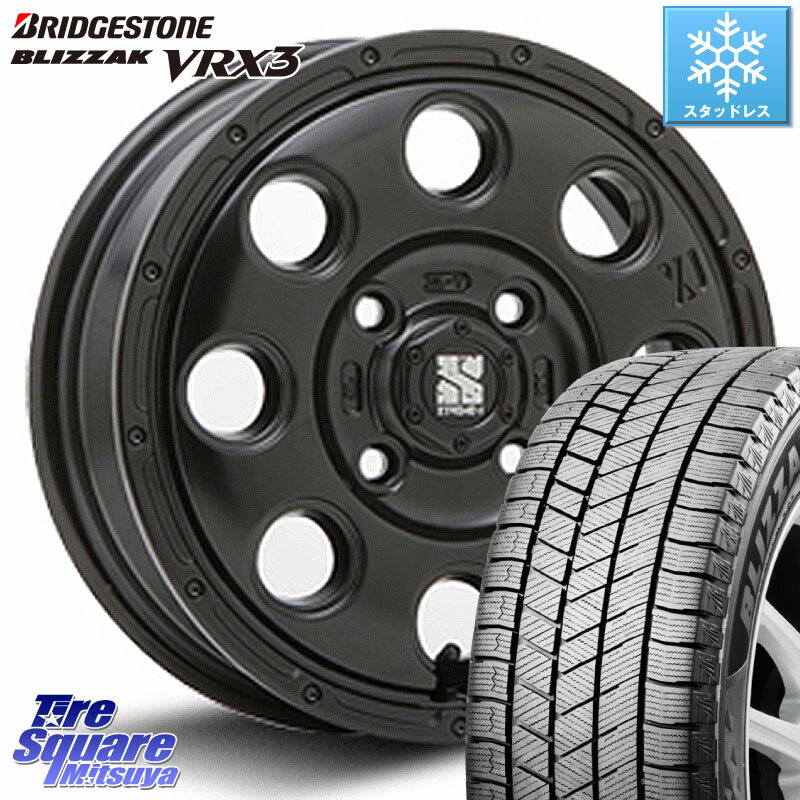 ブリヂストン ブリザック BLIZZAK VRX3 スタッドレス 155/70R13 MLJ KK03 XTREME-J エクストリームJ ホイール 13インチ 13 X 4.0J +43 4穴 100