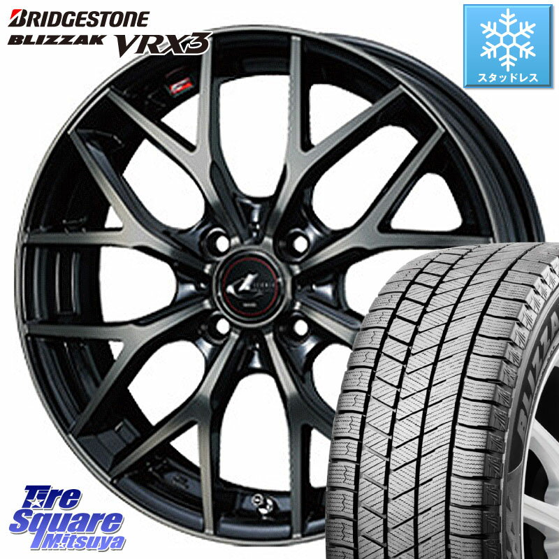 ブリヂストン ブリザック BLIZZAK VRX3 スタッドレス 175/65R14 WEDS レオニス MX ウェッズ Leonis ホイール 14インチ 14 X 5.5J +42 4穴 100 フィット サクシード