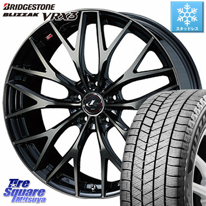 ブリヂストン ブリザック BLIZZAK VRX3 2023年製 スタッドレス 225/60R18 WEDS 37441 レオニス MX ウェッズ Leonis ホイール 18インチ 18 X 8.0J +42 5穴 114.3 RAV4 エクストレイル NX CX-5