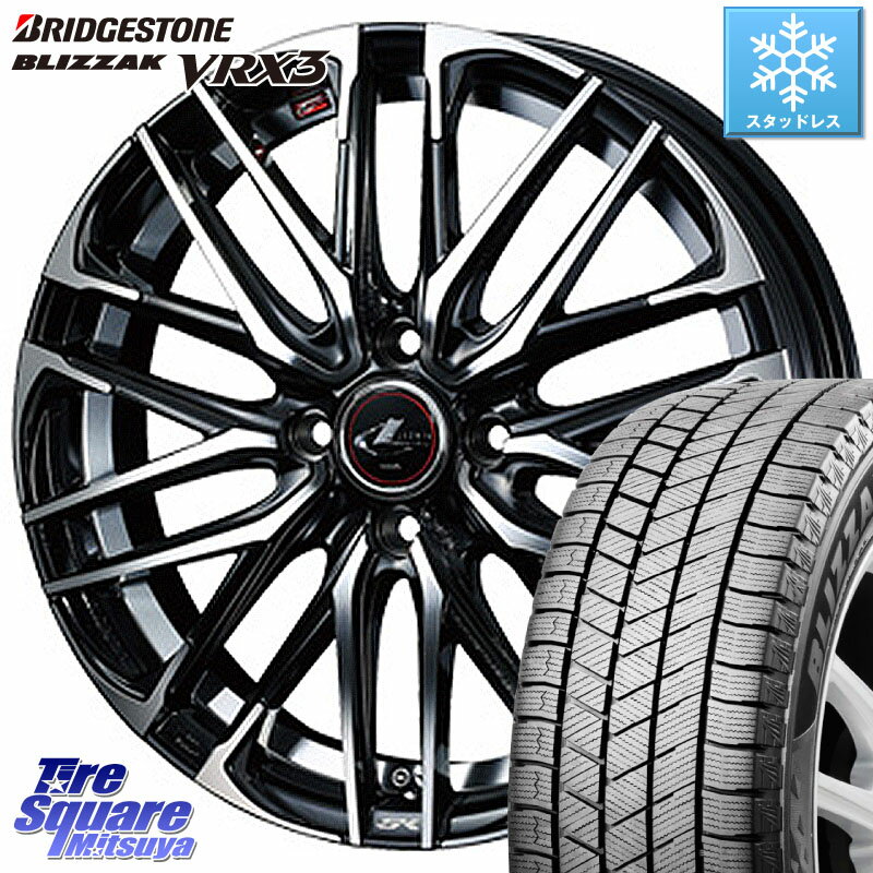 ブリヂストン ブリザック BLIZZAK VRX3 在庫● 2023年製 スタッドレス 215/60R16 WEDS レオニス SK PBMC 5H ウェッズ Leonis ホイール 16インチ 16 X 6.5J +40 5穴 114.3 カムリ