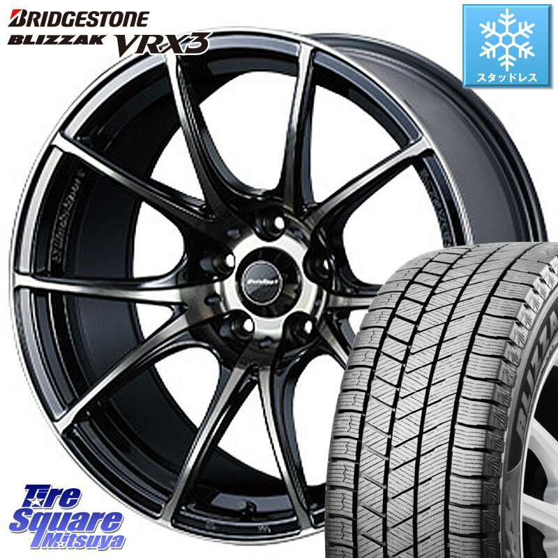 ブリヂストン ブリザック BLIZZAK VRX3 スタッドレス 215/45R17 WEDS 72623 SA-10R SA10R ウェッズ スポーツ ホイール 17インチ 17 X 7.5J +48 5穴 100 プリウス 86