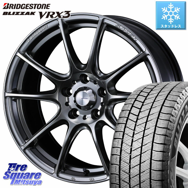 ブリヂストン ブリザック BLIZZAK VRX3 スタッドレス 215/45R17 WEDS SA-25R PSB ウェッズ スポーツ ホイール 17インチ 17 X 7.5J(86 Brembo) +48 5穴 100 86 ブレンボキャリパー対応