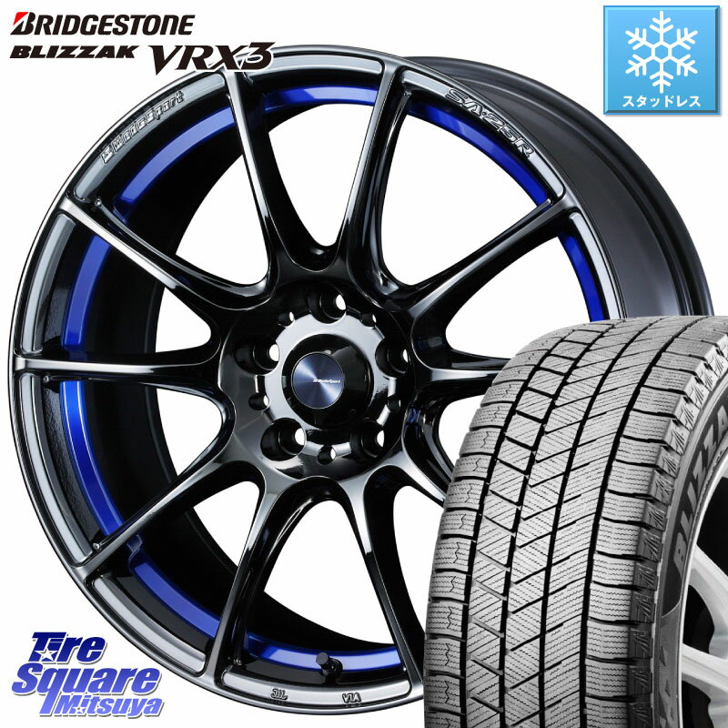 ブリヂストン ブリザック BLIZZAK VRX3 スタッドレス 225/45R18 WEDS 【欠品次回07月中旬】 SA-25R ウェッズ スポーツ ホイール 18インチ 18 X 7.0J +47 5穴 114.3 ステップワゴン RX-8