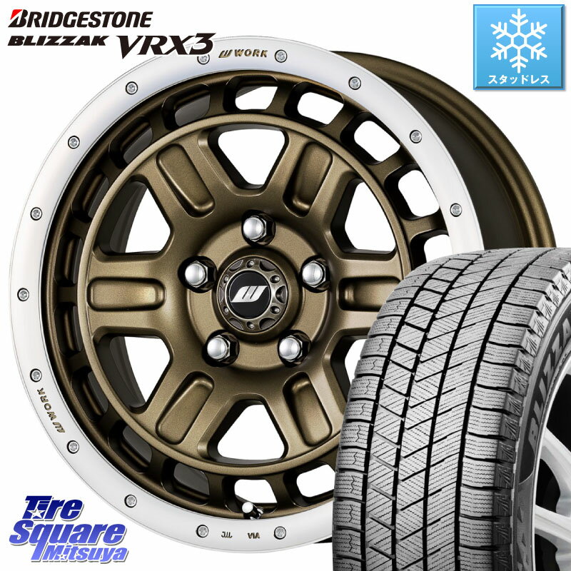 ブリヂストン ブリザック BLIZZAK VRX3 在庫● 2023年製 スタッドレス 215/60R16 WORK ワーク CRAG クラッグ T-GRABIC2 グラビック2 ホイール 16インチ 16 X 7.0J +38 5穴 114.3