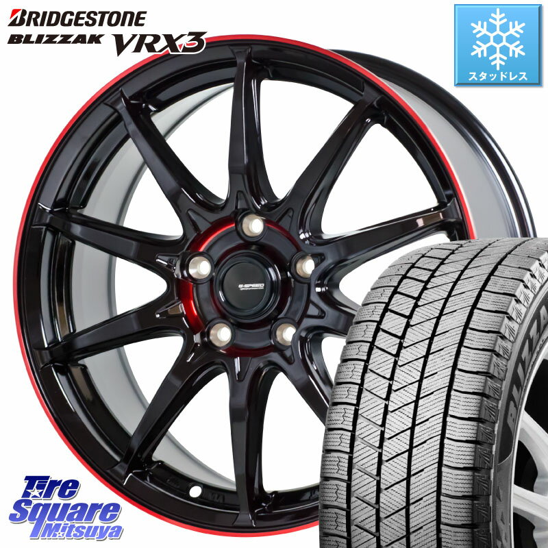 ブリヂストン ブリザック BLIZZAK VRX3 スタッドレス 225/60R17 HotStuff 軽量設計 G.SPEED P-05R P05R RED ホイール 17インチ 17 X 7.0J +55 5穴 100 XV