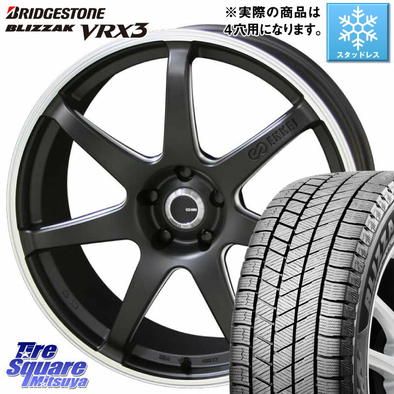 ブリヂストン ブリザック BLIZZAK VRX3 在庫● 2023年製 スタッドレス 165/65R15 KYOHO ENKEI TUNING SC38 ホイール 4本 15インチ 15 X 4.5J +45 4穴 100 ソリオ タフト デリカミニ