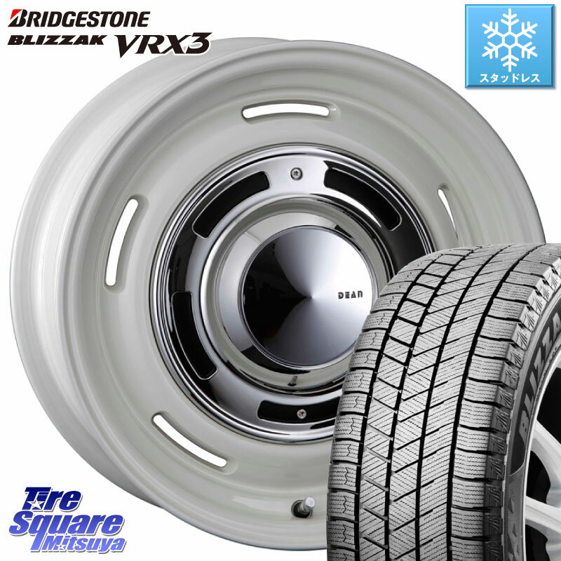 ブリヂストン ブリザック BLIZZAK VRX3 スタッドレス 155/65R14 CRIMSON ディーン クロスカントリー ホワイト 14インチ 14 X 4.5J +43 4穴 100