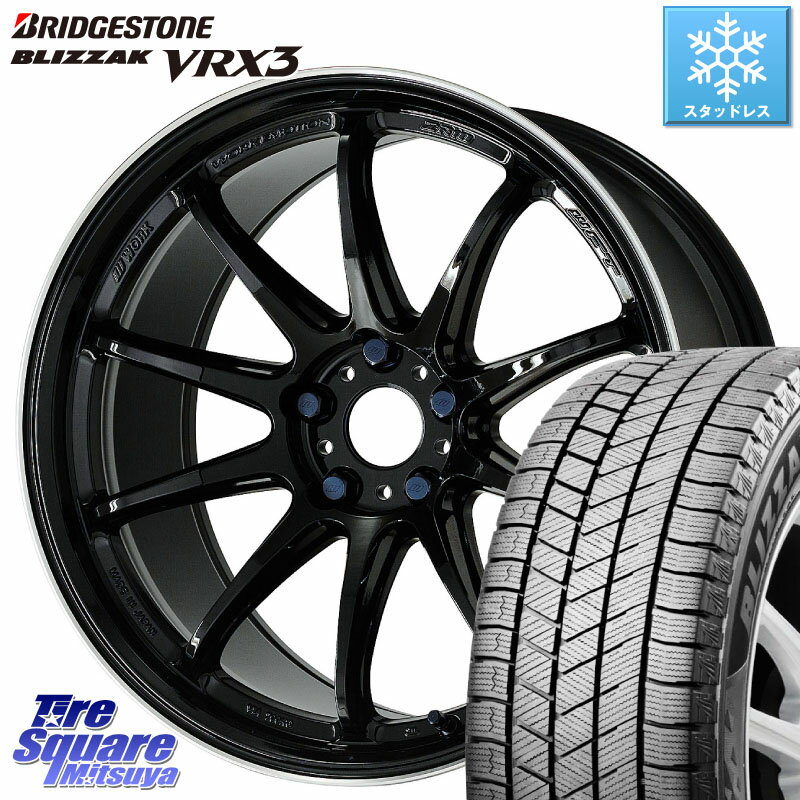 ブリヂストン ブリザック BLIZZAK VRX3 2023年製 スタッドレス 225/60R18 WORK ワーク EMOTION エモーション ZR10 18インチ 18 X 7.5J +38 5穴 114.3 RAV4 デリカ D5 D:5 NX アウトバック