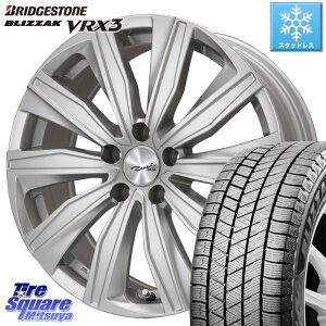 ブリヂストン ブリザック BLIZZAK VRX3 2023年製 スタッドレス 205/55R17 KYOHO EURO ZWEI ツヴァイ FK-10 シルバー 17 X 7.0J(MB C118) +48 5穴 112 メルセデスベンツCLAクラス