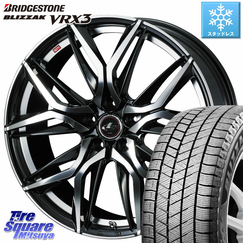 ブリヂストン ブリザック BLIZZAK VRX3 ■ 2023年製 スタッドレス 195/65R15 WEDS 40779 レオニス LEONIS LM 15インチ 15 X 6.0J +43 5穴 114.3