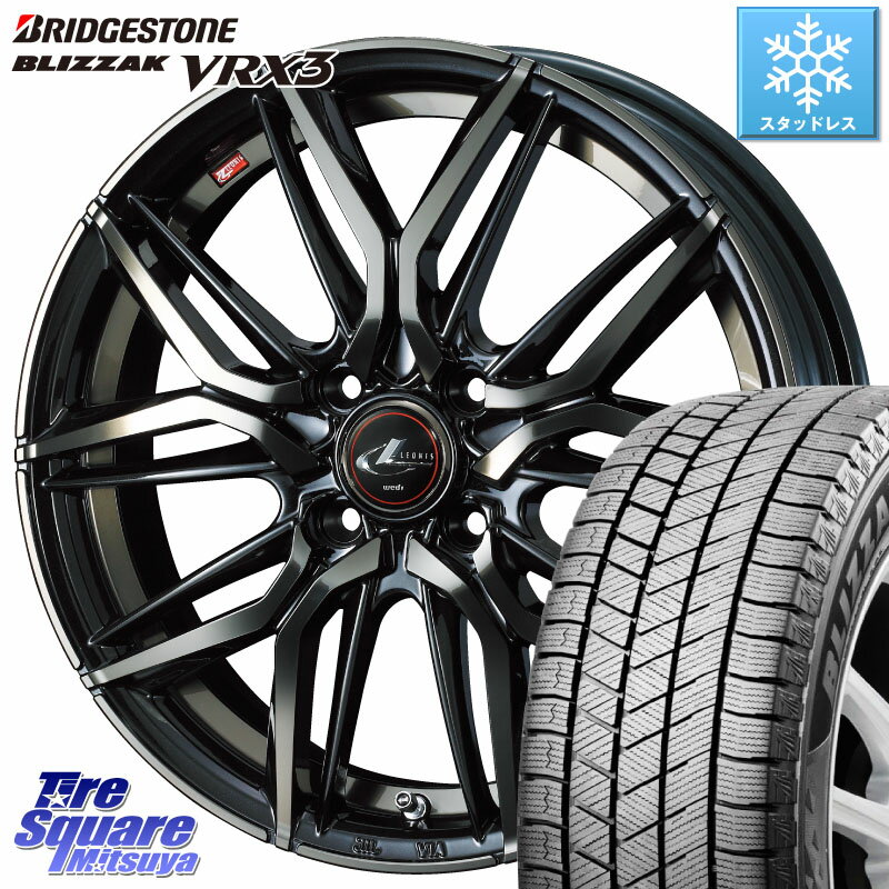 ブリヂストン ブリザック BLIZZAK VRX3 スタッドレス 165/70R14 WEDS 40768 レオニス LEONIS LM PBMCTI 14インチ 14 X 4.5J +45 4穴 100 ハスラー ソリオ