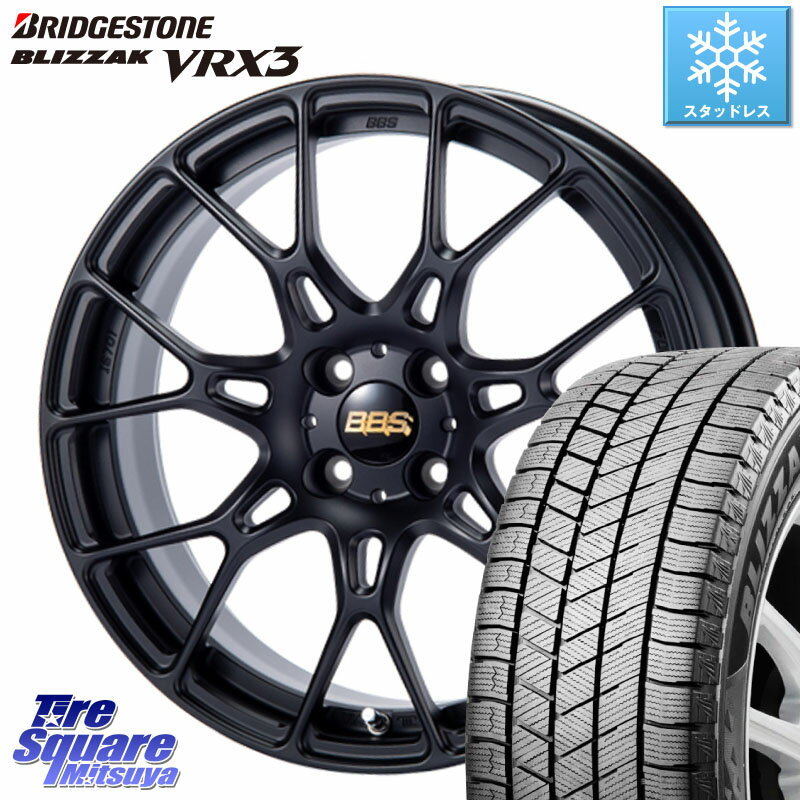 ブリヂストン ブリザック BLIZZAK VRX3 スタッドレス 215/45R17 ASSO BBS INTERSPEED IS701 マットブラック 17 X 7.0J(ALFAROMEO MITO 955) +35 4穴 98 アルファロメオ MITO ミト