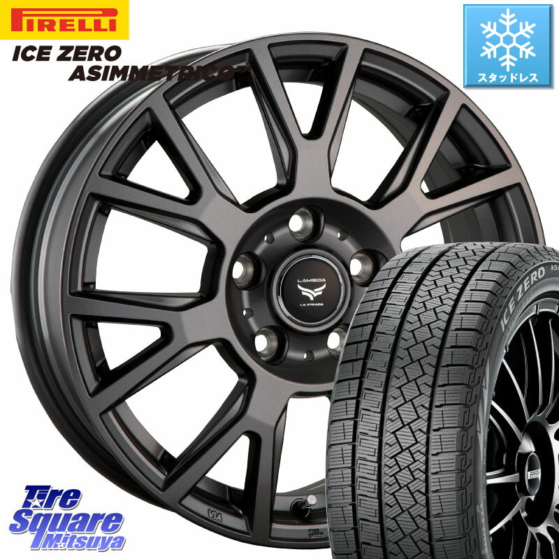 ピレリ ICE ZERO ASIMMETRICO スタッドレス 215/65R16 阿部商会 ティラード ラムダ 16 X 6.5J +53 5穴 114.3 C-HR ヴェゼル