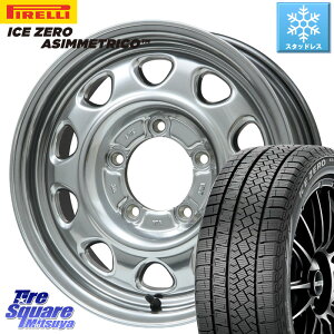 ピレリ ICE ZERO ASIMMETRICO スタッドレス 215/65R16 LEHRMEISTER レアマイスター LMG OFF STYLE ホイール 16インチ 16 X 5.5J +20 5穴 139.7 ジムニー