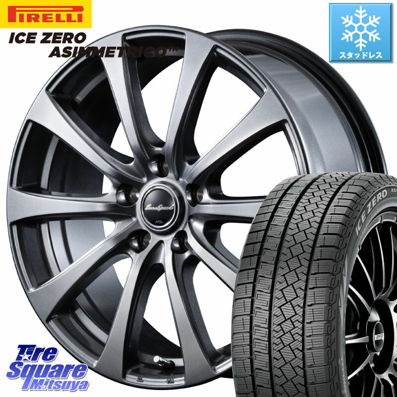 ピレリ ICE ZERO ASIMMETRICO スタッドレス 225/60R17 MANARAY MID EuroSpeed G10 ホイール 17インチ 17 X 7.0J +48 5穴 114.3 ZR-V