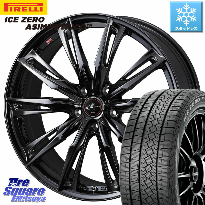 ピレリ ICE ZERO ASIMMETRICO スタッドレス 235/55R19 WEDS 40961 LEONIS レオニス GX ホイール 19インチ 19 X 8.0J +35 5穴 114.3 RAV4 RX