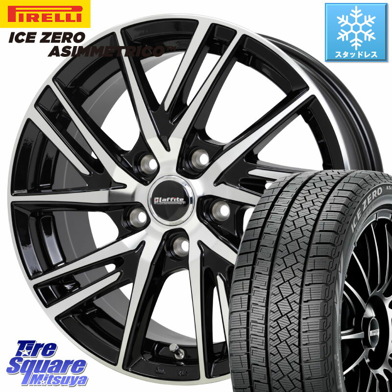 ピレリ ICE ZERO ASIMMETRICO スタッドレス 195/65R15 HotStuff ラフィット LW06-2 LW-06-2 ホイール 15インチ 15 X 6.0J +43 5穴 114.3