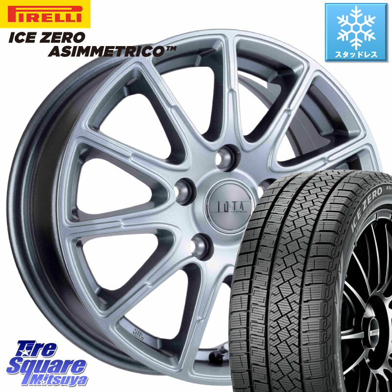 ピレリ ICE ZERO ASIMMETRICO 96H XL スタッドレス 205/60R16 阿部商会 TIRADO IOTA イオタ 平座仕様(レクサス・トヨタ専用) ホイール 16インチ 16 X 6.5J +38 5穴 114.3 VOXY