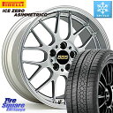 ピレリ ICE ZERO ASIMMETRICO スタッドレス 225/45R18 BBS RG-R 鍛造1ピース ホイール 18インチ 18 X 7.5J +45 5穴 100