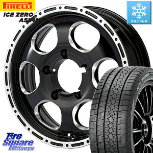 ピレリ ICE ZERO ASIMMETRICO スタッドレス 215/65R16 MEIWA Blood Stock 1Piece for JIMNY ホイール 16インチ 16 X 5.5J +20 5穴 139.7 ジムニー