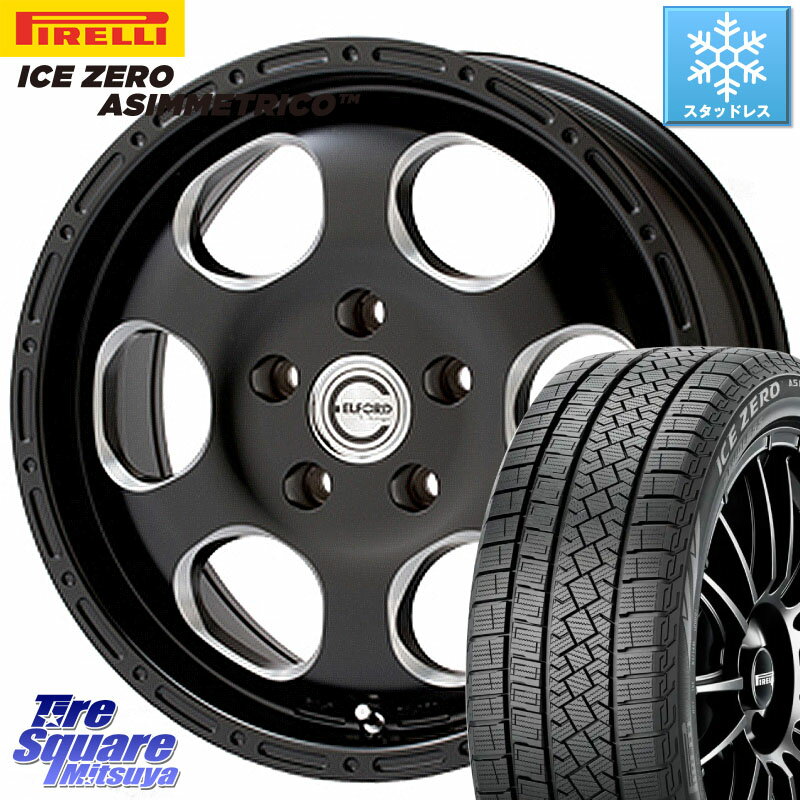 ピレリ ICE ZERO ASIMMETRICO スタッドレス 215/65R16 MEIWA Blood Stock One Piece ホイール 16インチ 16 X 7.0J +35 5穴 114.3 アルファード エクストレイル