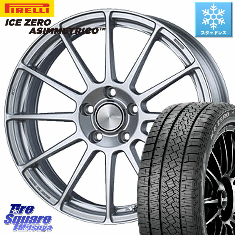 ピレリ ICE ZERO ASIMMETRICO スタッドレス 225/45R18 ENKEI エンケイ PerformanceLine PF03 ホイール 18 X 7.5J +48 5穴 114.3 ステップワゴン