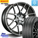 ピレリ ICE ZERO ASIMMETRICO スタッドレス 245/45R19 MLJ hyperion ハイペリオン CVM ホイール 19インチ 19 X 8.5J +45 5穴 114.3 デリカ D5 D:5