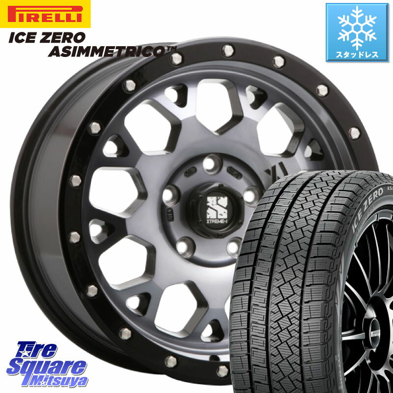 ピレリ ICE ZERO ASIMMETRICO スタッドレス 215/55R17 MLJ XJ04 XTREME-J エクストリームJ ホイール 17インチ 17 X 7.0J +42 5穴 114.3 カムリ