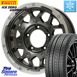 ピレリ ICE ZERO ASIMMETRICO スタッドレス 215/65R16 LEHRMEISTER レアマイスター LMG MS-9W ホイール 16インチ 16 X 5.5J +0 5穴 139.7 ジムニー