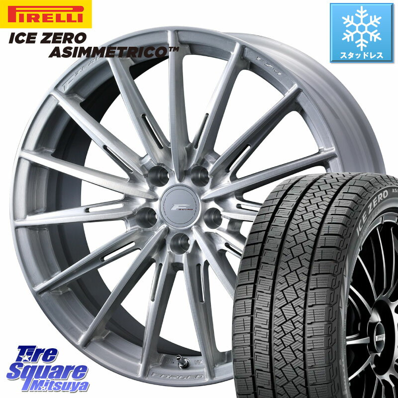 ピレリ ICE ZERO ASIMMETRICO スタッドレス 245/45R19 WEDS F ZERO FZ4 FZ-4 鍛造 FORGED 19インチ 19 X 8.0J +45 5穴 114.3 エクストレイル デリカ D5 D:5