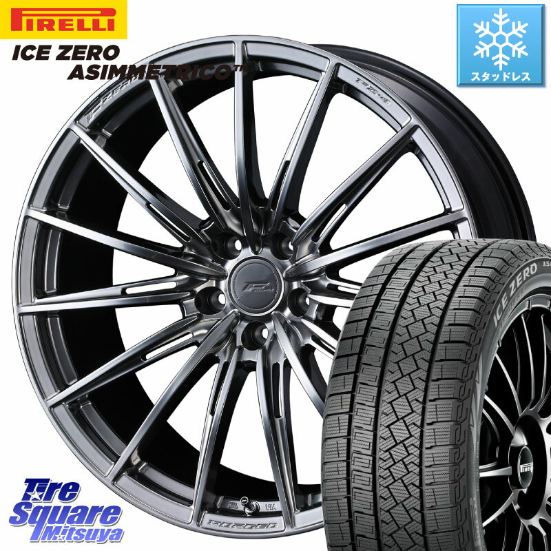 ピレリ ICE ZERO ASIMMETRICO スタッドレス 245/45R19 WEDS F ZERO FZ4 FZ-4 鍛造 FORGED 19インチ 19 X 8.0J +35 5穴 114.3 NX