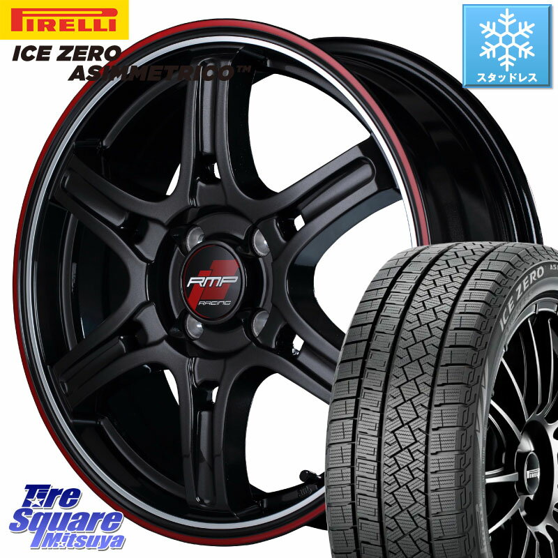 ピレリ ICE ZERO ASIMMETRICO スタッドレス 195/60R16 MANARAY MID RMP RACING R60 16インチ 16 X 6.0J +43 4穴 100 オーラ