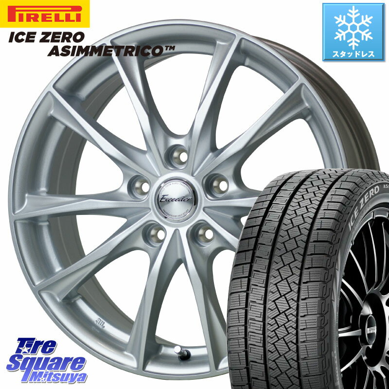 ピレリ ICE ZERO ASIMMETRICO スタッドレス 225/60R18 HotStuff エクシーダー E06 ホイール 18インチ 18 X 8.0J +42 5穴 114.3 RAV4 エクストレイル NX CX-5