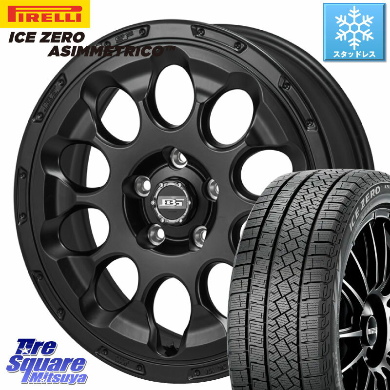 ピレリ ICE ZERO ASIMMETRICO スタッドレス 215/50R17 Japan三陽 ボトムガルシア CHRONO クロノ 17 X 7.0J +45 5穴 114.3 MAZDA3 リーフ レヴォーグ