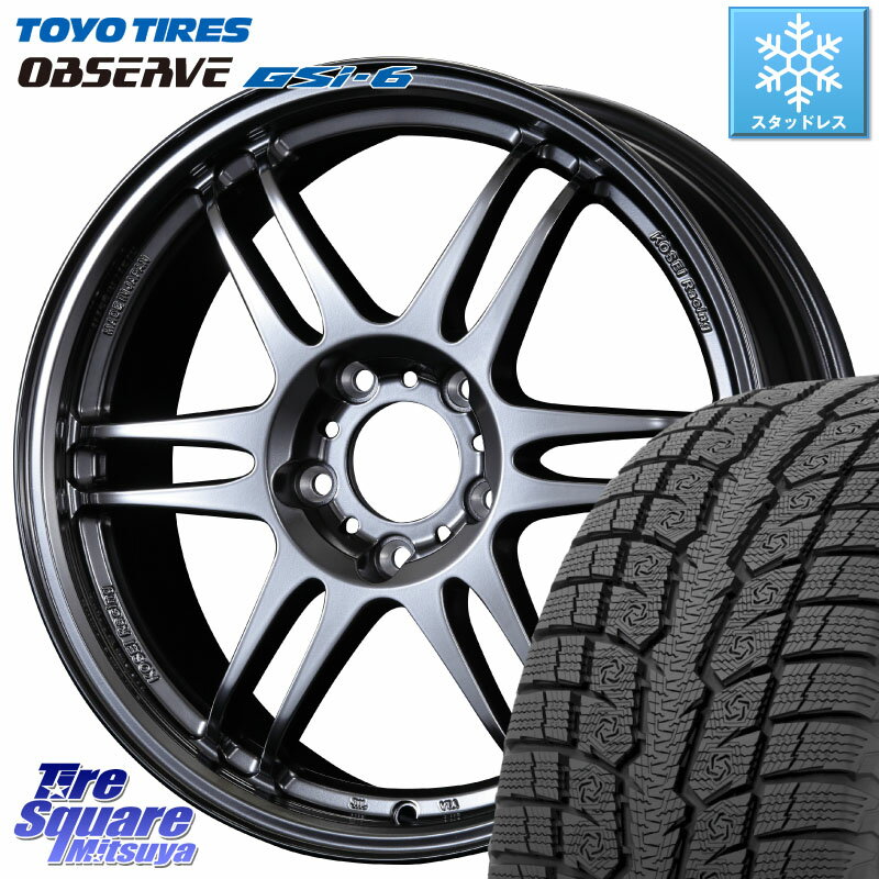 TOYO OBSERVE GSi-6 Gsi6 2023年製 スタッドレス 235/65R17 KOSEI 軽量 K-1 Racing.REV K1 レーシング ドット レヴ 17 X 7.0J +48 5穴 114.3