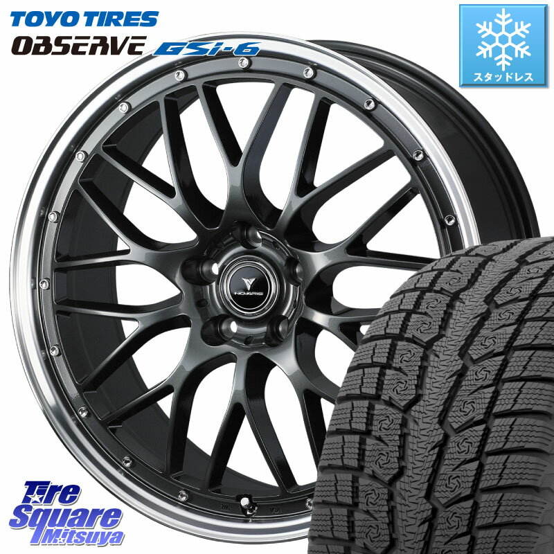 TOYO OBSERVE GSi-6 Gsi6 2023年製 スタッドレス 255/45R20 WEDS 41078 NOVARIS ASSETE M1 20インチ 20 X 8.5J +35 5穴 114.3