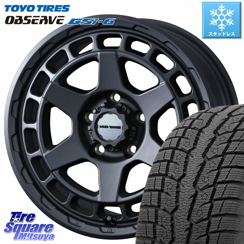 TOYO OBSERVE GSi-6 Gsi6 スタッドレス 265/70R17 WEDS MUDVANCE X TYPE S ホイール 17インチ 17 X 8.0J +38 5穴 127 ジープ ラングラー JK JL